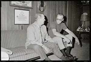Dave Boswell and Calvin Griffith Sitting on a Couch