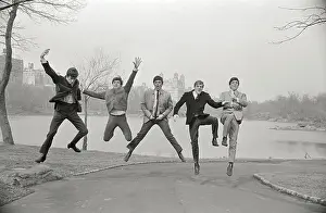 Denis Payton Prints: Dave Clark Five Jumping into Air