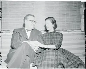 Dave Garroway Holding Hands With Pamela Wilde