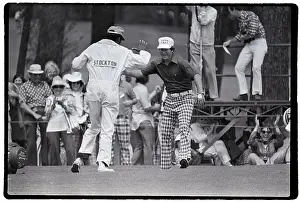 Golf Caddy Prints: Dave Stockton On Gold Course W/ Caddie