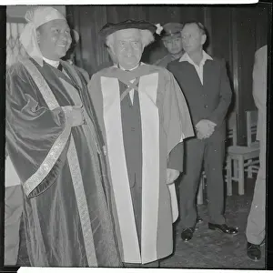 David Ben-Gurion Attending University Ceremony with Others