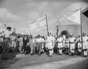 Haifa Prints: David Ben-Gurion as British Leave Israel