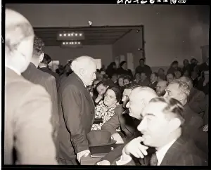 Congress Prints: David Ben Gurion Speaking with Colleagues