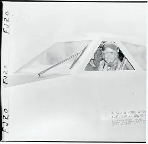 David Critchlow Sitting in a Bomber Cockpit