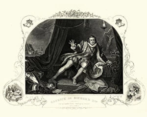Images Dated 31st May 2018: David Garrick as Richard III by William Hogarth