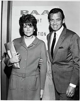 David Janssen and Wife at Airport