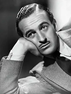 Hands On Face Prints: David Niven