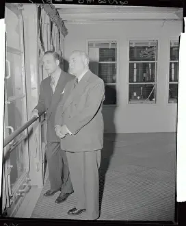 David and Robert Sarnoff Looking to Side