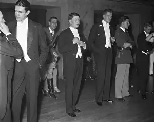 David Rockefeller Standing in Line