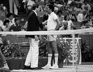 Arthur Ashe Prints: Davis Cup 7-14-1984 The OMNI