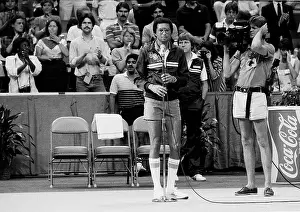 Arthur Ashe Prints: Davis Cup 7-14-1984 The OMNI