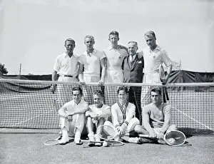 Bryan M Prints: US Davis Cup Team Posed