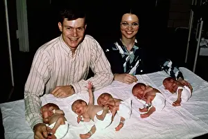 Diaper Prints: Davis Family and Quintuplets