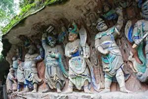 Images Dated 2nd October 2008: DaZu rock carvings, SiChuan, China