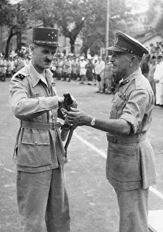 Saigon Prints: D.D. Gracey Handing Sword