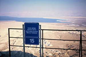 Railing Collection: The Dead Sea from Massada, Israel