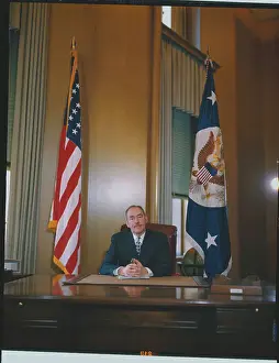 Dean Acheson Seated at His Desk