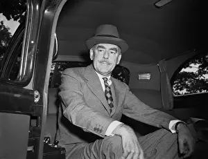 Diplomat Prints: Dean Acheson Seated Inside Automobile