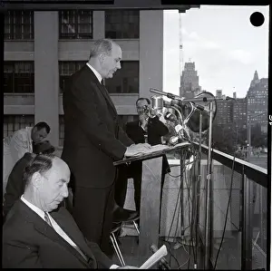 Dedication Prints: Dean Rusk And Adlai Stevens