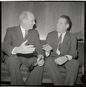 Dean Rusk Talking with Gerhard Schroeder