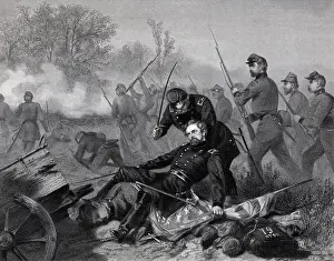 Death Of General Isaac Stevens (Illus.)