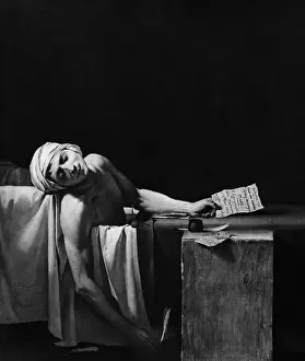 Politician Prints: The Death of Marat by Jacques-Louis David