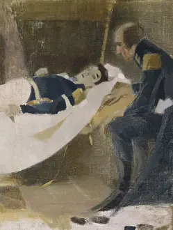 Oil On Canvas Prints: The death of Wilhelm von Schwerin, 1927
