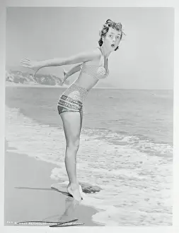 Debbie Reynolds at Beach
