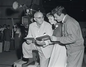 Debbie Reynolds and Eddie Fisher at Movie Set