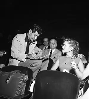 7 11 17 Reynolds Prints: Debbie Reynolds and Eddie Fisher at NBC Coke Time TV Show