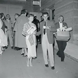 Debbie Reynolds and Eddie Fisher Posing For Picture
