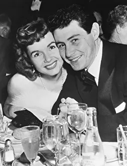 Debbie Reynolds and Eddie Fisher Smiling