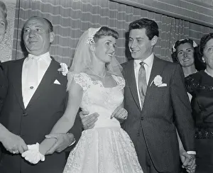 Debbie Reynolds and Eddie Fisher After Wedding
