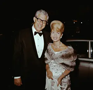 Debbie Reynolds and Harry Karl Smiling