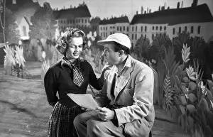 7 11 17 Reynolds Prints: Debbie Reynolds Rehearses with Ezio Pinza