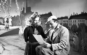 7 11 17 Reynolds Prints: Debbie Reynolds Rehearses with Ezio Pinza