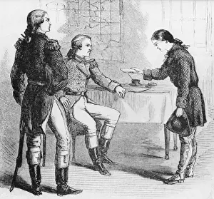 Deborah Sampson Presenting Letter to General Washington