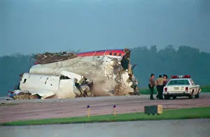 Debris from the Crashed United Airlines Flight 232