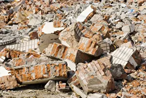 Bricks Prints: Debris of a destroyed building