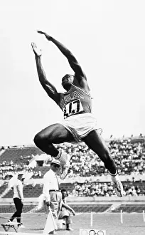 Long Jump Prints: Decathlete Rafer Johnson
