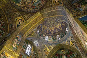 Images Dated 14th October 2015: Decorated ceiling of Vank Cathedral, Isfahan, Iran