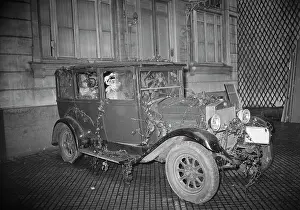 Decorated Mannequin in a Taxicab