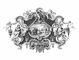 Images Dated 25th August 2016: Decorative Baroque Frame, by William Hogarth