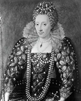 Decorative Painting of Queen Elizabeth I