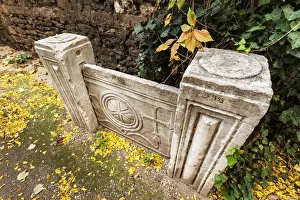 Greek Orthodox Prints: Decorative stone carvings, Church of St. George