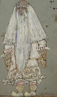 Scenic Design Prints: Ded Moroz. Costume design for the theatre play Snow Maiden by A