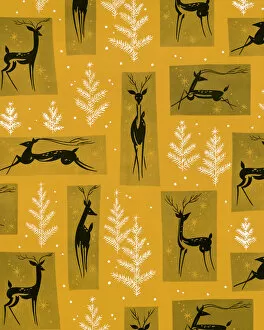Pattern Artwork Illustrations Gallery: Deer Pattern