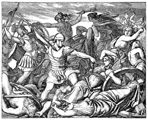 Defeat Prints: Defeat of the Cimbri at Vercellae 101 B. C