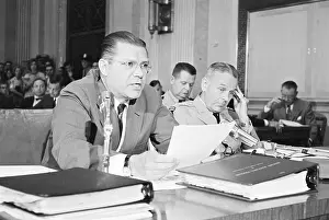 Roberts Prints: Defense Secretary McNamara Before Senate