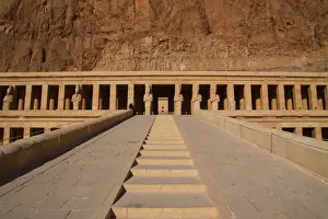 Death Prints: Deir al-Bahri, Hatshepsut, stairs